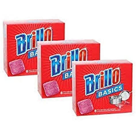 brillo basics steel wool soap pads 8 ct boxes|brillo pads walmart.